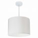 Pendente Cilíndrico Md-4146 Cúpula em Tecido 40x30cm Branco - Bivolt