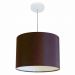 Pendente Cilíndrico Md-4146 Cúpula em Tecido 40x30cm Café - Bivolt