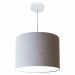 Pendente Cilíndrico Md-4146 Cúpula em Tecido 40x30cm Rústico Cinza - Bivolt