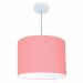 Pendente Cilíndrico Md-4146 Cúpula em Tecido 40x30cm Rosa Bebê - Bivolt