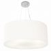 Pendente Cilíndrico Md-4150 Cúpula em Tecido 70x21cm Branco - Bivolt