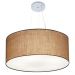 Pendente Cilíndrico Md-4150 Cúpula em Tecido 70x21cm Palha - Bivolt