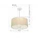 Pendente Cilíndrico Md-4169 Cúpula em Tecido 60x30cm Algodão Crú - Bivolt