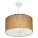 Pendente Cilíndrico Md-4169 Cúpula em Tecido 60x30cm Palha - Bivolt