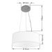 Pendente Cilíndrico Md-4181 Cúpula em Tecido 40x15cm Preto - Bivolt