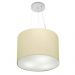 Pendente Cilíndrico Md-4183 Cúpula em Tecido 40x30cm Algodão Crú - Bivolt
