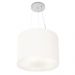 Pendente Cilíndrico Md-4183 Cúpula em Tecido 40x30cm Branco - Bivolt