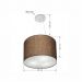 Pendente Cilíndrico Md-4183 Cúpula em Tecido 40x30cm Café - Bivolt