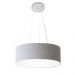 Pendente Cilíndrico Md-4184 Cúpula em Tecido 45x15cm Rústico Cinza - Bivolt