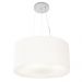 Pendente Cilíndrico Md-4185 Cúpula em Tecido 45x21cm Branco - Bivolt