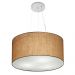 Pendente Cilíndrico Md-4185 Cúpula em Tecido 45x21cm Palha - Bivolt