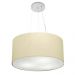 Pendente Cilíndrico Md-4186 Cúpula em Tecido 45x25cm Algodão Crú - Bivolt