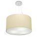 Pendente Cilíndrico Md-4187 Cúpula em Tecido 45x30cm Algodão Crú - Bivolt