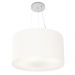 Pendente Cilíndrico Md-4187 Cúpula em Tecido 45x30cm Branco - Bivolt