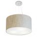 Pendente Cilíndrico Md-4187 Cúpula em Tecido 45x30cm Rústico Bege - Bivolt