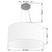 Pendente Cilíndrico Md-4189 Cúpula em Tecido 50x30cm Rústico Cinza - Bivolt