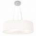 Pendente Cilíndrico Md-4190 Cúpula em Tecido 55x15cm Branco - Bivolt