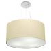 Pendente Cilíndrico Md-4192 Cúpula em Tecido 55x30cm Algodão Crú - Bivolt