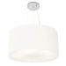 Pendente Cilíndrico Md-4192 Cúpula em Tecido 55x30cm Branco - Bivolt