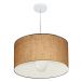Pendente Cilíndrico Md-4205 Cúpula em Tecido 45x30cm Palha - Bivolt