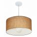 Pendente Cilíndrico Md-4206 Cúpula em Tecido 50x25cm Palha - Bivolt