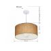 Pendente Cilíndrico Md-4206 Cúpula em Tecido 50x25cm Palha - Bivolt