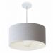 Pendente Cilíndrico Md-4206 Cúpula em Tecido 50x25cm Rústico Cinza - Bivolt