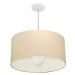 Pendente Cilíndrico Md-4207 Cúpula em Tecido 55x25cm Algodão Crú - Bivolt