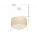 Pendente Cilíndrico Md-4207 Cúpula em Tecido 55x25cm Algodão Crú - Bivolt
