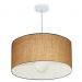 Pendente Cilíndrico Md-4207 Cúpula em Tecido 55x25cm Palha - Bivolt
