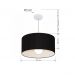 Pendente Cilíndrico Md-4207 Cúpula em Tecido 55x25cm Preto - Bivolt
