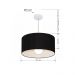 Pendente Cilíndrico Md-4208 Cúpula em Tecido 55x30cm Preto - Bivolt