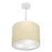Pendente Cilíndrico Md-4212 Cúpula em Tecido 40x30cm Algodão Crú - Bivolt