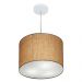 Pendente Cilíndrico Md-4212 Cúpula em Tecido 40x30cm Palha - Bivolt