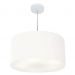 Pendente Cilíndrico Md-4213 Cúpula em Tecido 50x30cm Branco - Bivolt