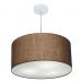 Pendente Cilíndrico Md-4213 Cúpula em Tecido 50x30cm Café - Bivolt