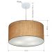 Pendente Cilíndrico Md-4213 Cúpula em Tecido 50x30cm Palha - Bivolt