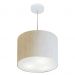 Pendente Cilíndrico Md-4216 Cúpula em Tecido 40x30cm Linho Bege - Bivolt