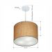 Pendente Cilíndrico Md-4216 Cúpula em Tecido 40x30cm Palha - Bivolt