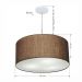 Pendente Cilíndrico Md-4219 Cúpula em Tecido 55x25cm Café - Bivolt