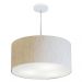 Pendente Cilíndrico Md-4219 Cúpula em Tecido 55x25cm Linho Bege - Bivolt