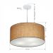 Pendente Cilíndrico Md-4219 Cúpula em Tecido 55x25cm Palha - Bivolt