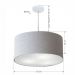 Pendente Cilíndrico Md-4220 Cúpula em Tecido 55x30cm Rústico Cinza - Bivolt