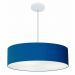 Pendente Cilíndrico Md-4221 Cúpula em Tecido 60x15cm Azul Marinho - Bivolt