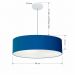 Pendente Cilíndrico Md-4221 Cúpula em Tecido 60x15cm Azul Marinho - Bivolt