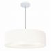 Pendente Cilíndrico Md-4221 Cúpula em Tecido 60x15cm Branco - Bivolt