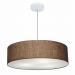 Pendente Cilíndrico Md-4221 Cúpula em Tecido 60x15cm Café - Bivolt