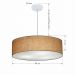 Pendente Cilíndrico Md-4221 Cúpula em Tecido 60x15cm Palha - Bivolt