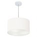 Pendente Cilíndrico Md-4244 Cúpula em Tecido 40x25cm Branco - Bivolt