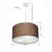 Pendente Cilíndrico Md-4244 Cúpula em Tecido 40x25cm Café - Bivolt